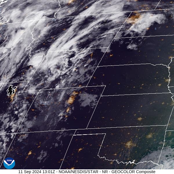 Wednesday morning’s satellite shows a trough of low pressure approaching providing increasing clouds for Montana.